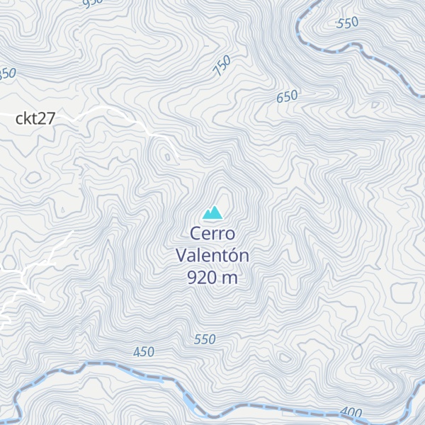 Map of Cerro Valentón