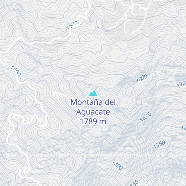 Map of Montaña del Aguacate