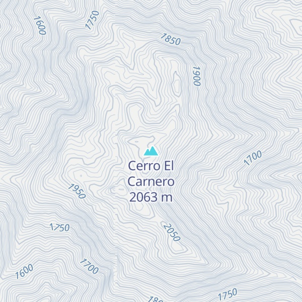 Map of Cerro El Carnero