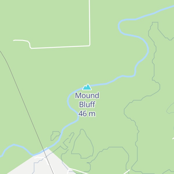 Map of Mound Bluff