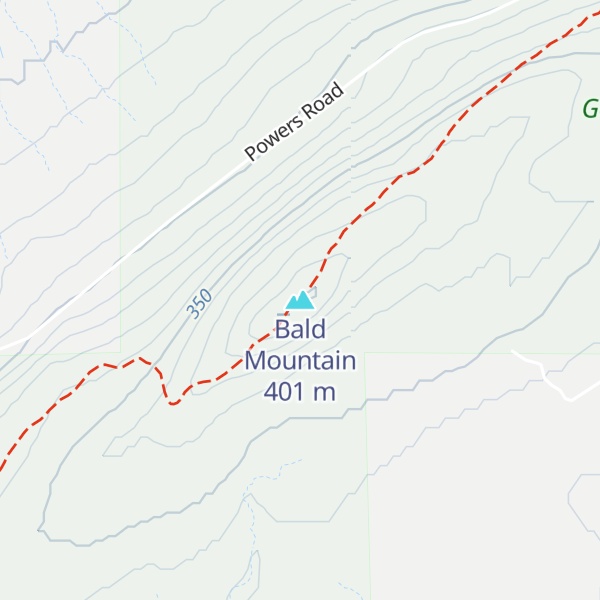 Map of Bald Mountain