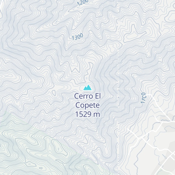 Map of Cerro El Copete