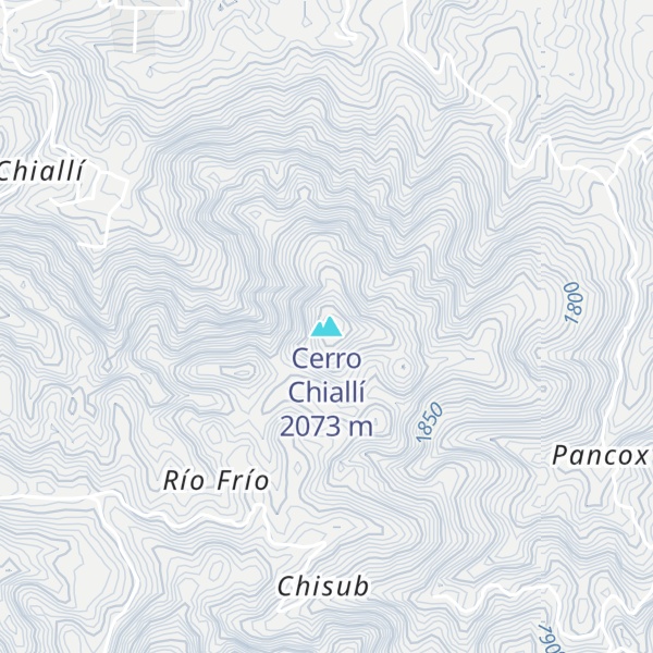 Map of Cerro Chiallí