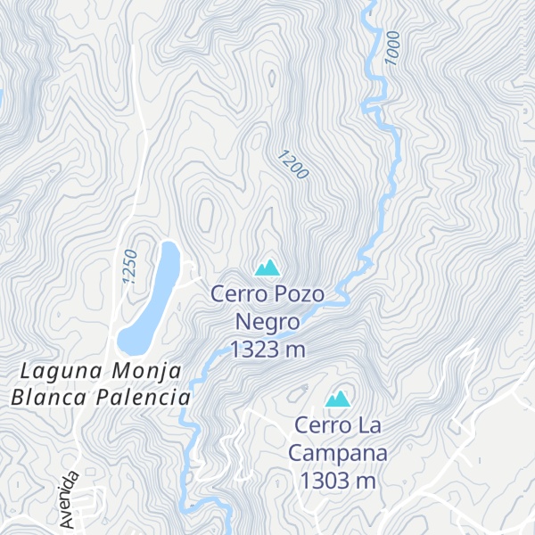 Map of Cerro Pozo Negro