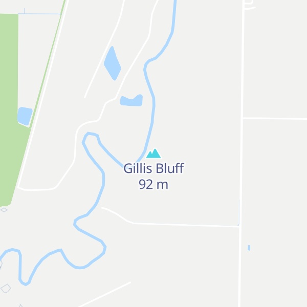 Map of Gillis Bluff