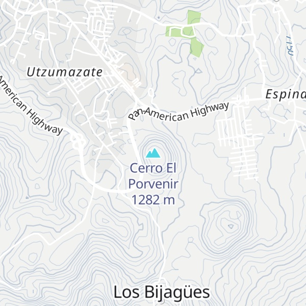 Map of Cerro El Porvenir
