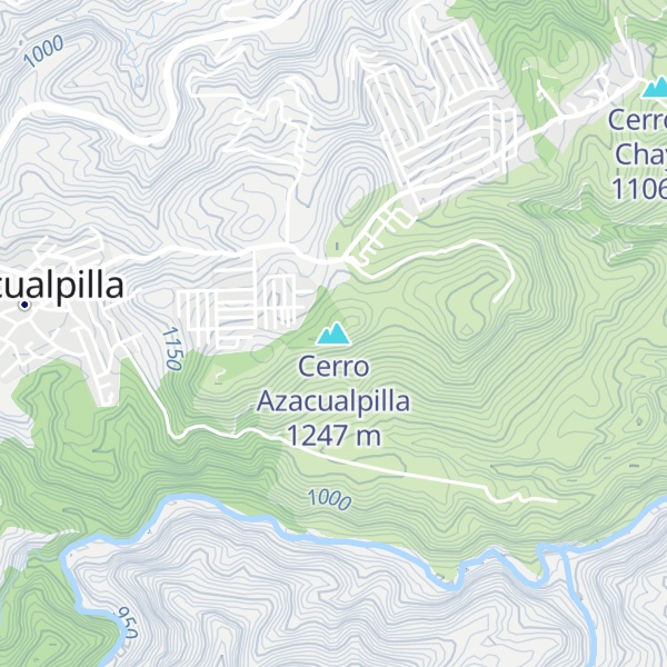 Map of Cerro Azacualpilla