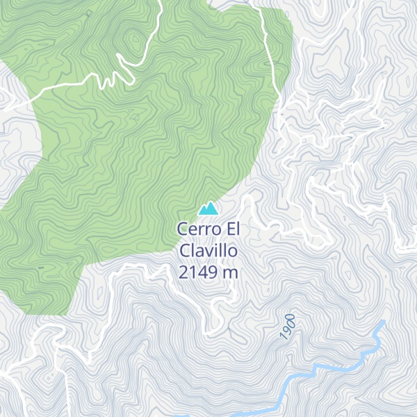 Map of Cerro El Clavillo
