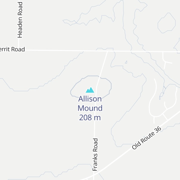 Map of Allison Mound
