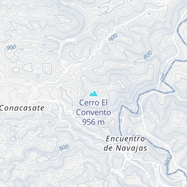 Map of Cerro El Convento