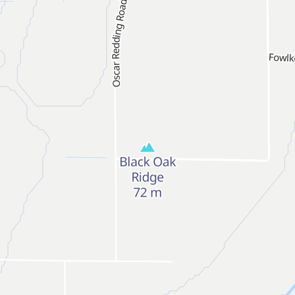 Map of Black Oak Ridge