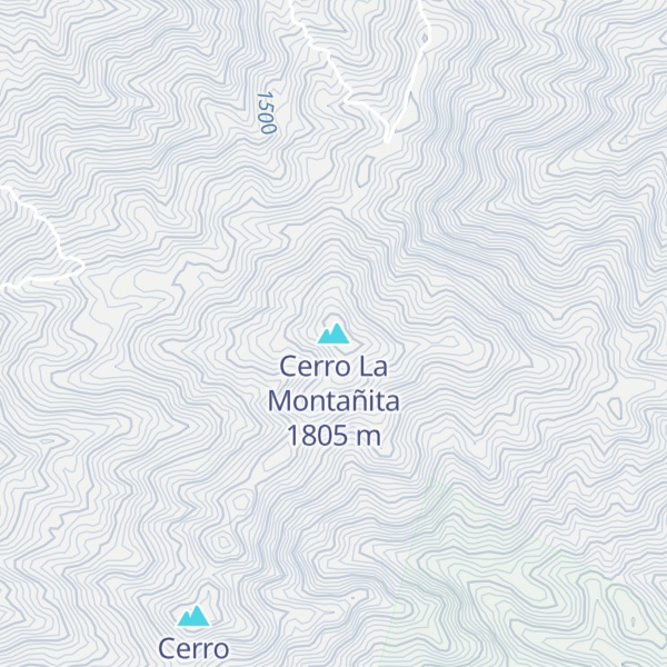 Map of Cerro La Montañita