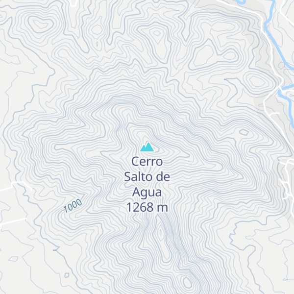 Map of Cerro Salto de Agua