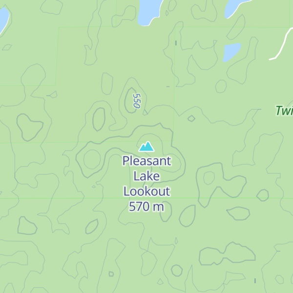 Map of Pleasant Lake Lookout