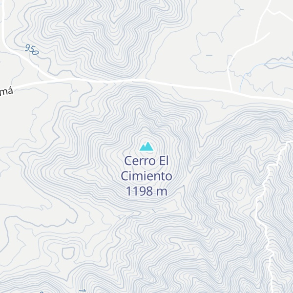 Map of Cerro El Cimiento
