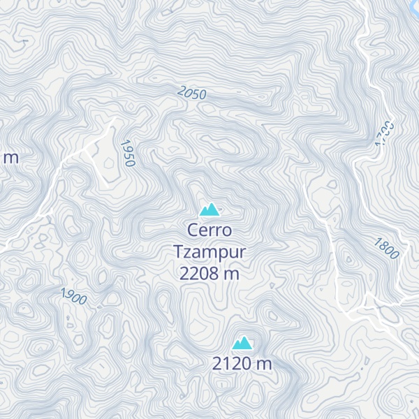 Map of Cerro Tzampur