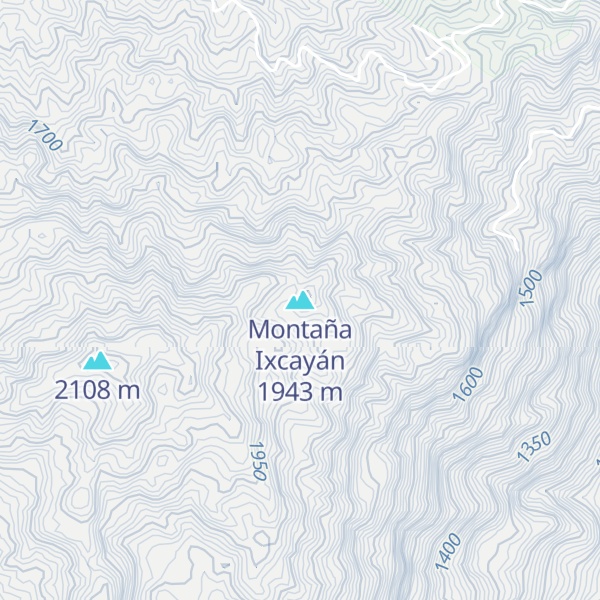 Map of Montaña Ixcayán