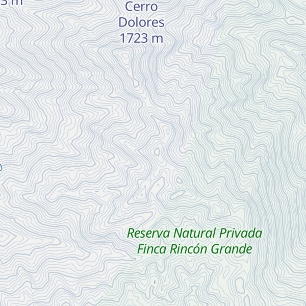 Map of Cerro Chicajá