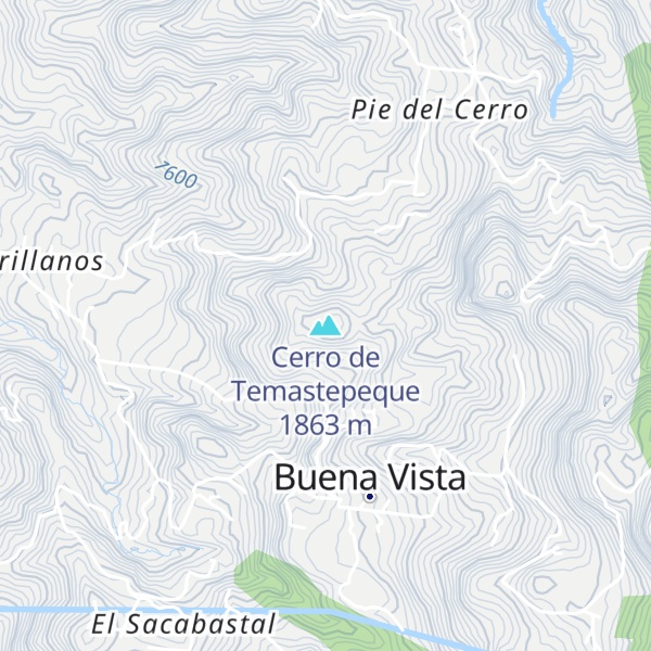 Map of Cerro de Temastepeque