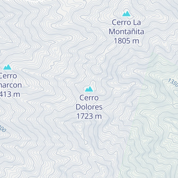 Map of Cerro Dolores