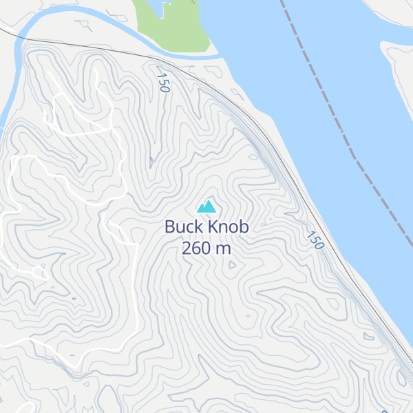 Map of Buck Knob