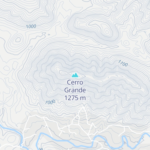 Map of Cerro Grande