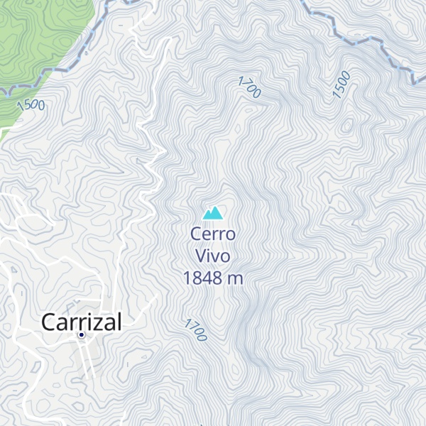 Map of Cerro Vivo