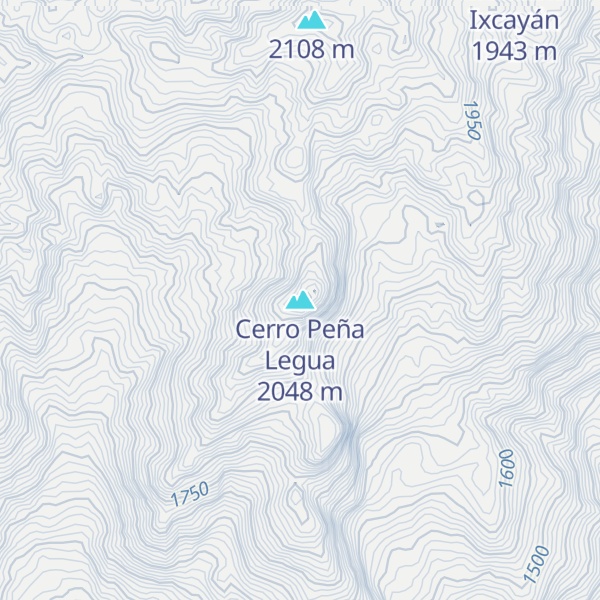 Map of Cerro Peña Legua