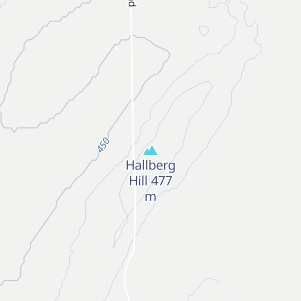 Map of Hallberg Hill