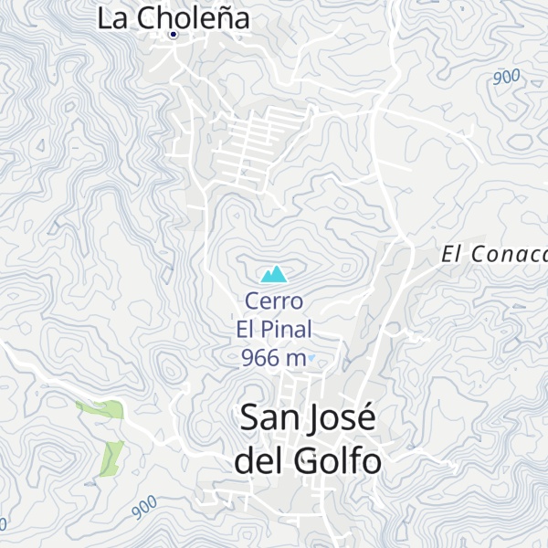 Map of Cerro El Pinal