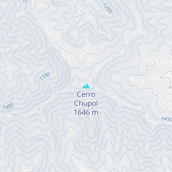 Map of Cerro Chupol
