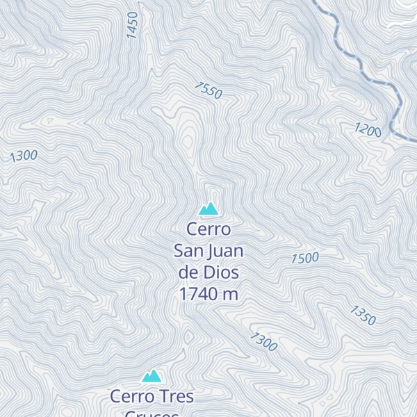 Map of Cerro San Juan de Dios