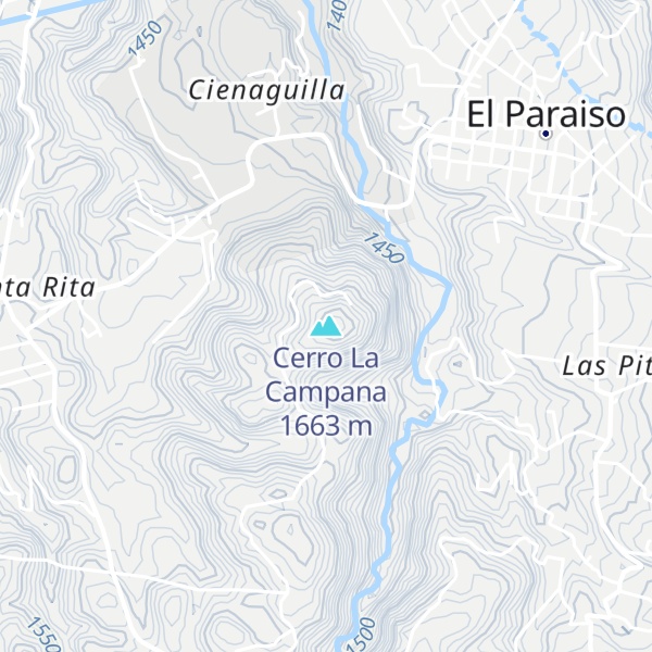 Map of Cerro La Campana