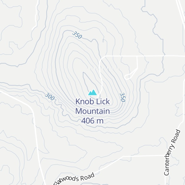 Map of Knob Lick Mountain