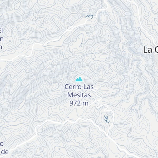 Map of Cerro Las Mesitas