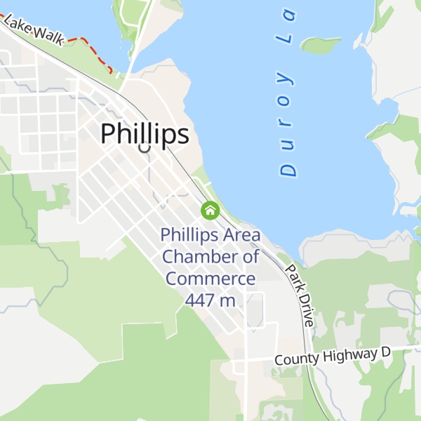 Map of Phillips Area Chamber of Commerce