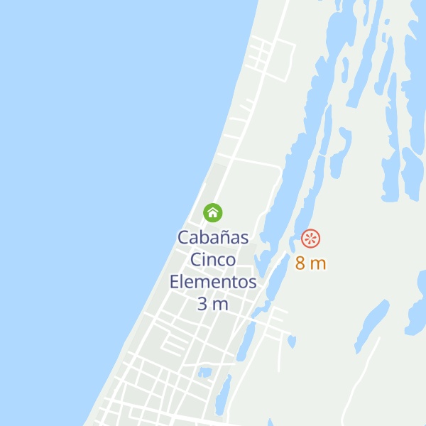 Map of Cabañas Cinco Elementos