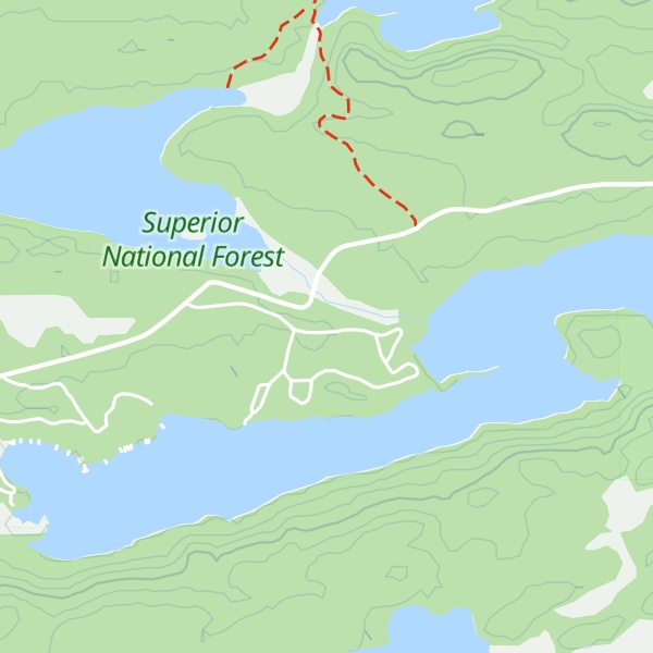 Map of Jack Pine Cabin