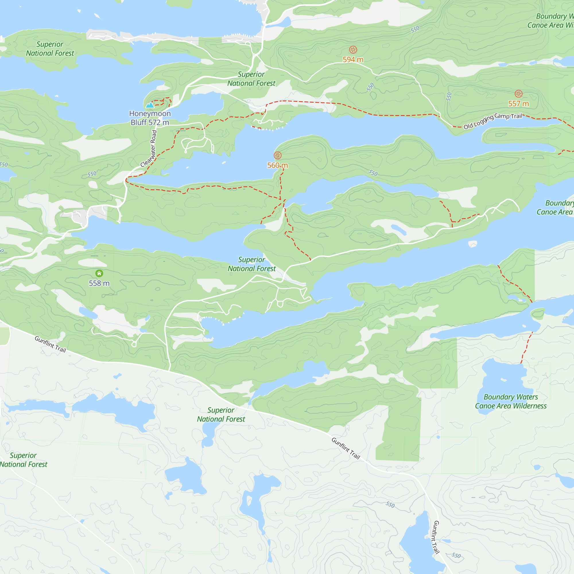 Jack Pine Cabin map