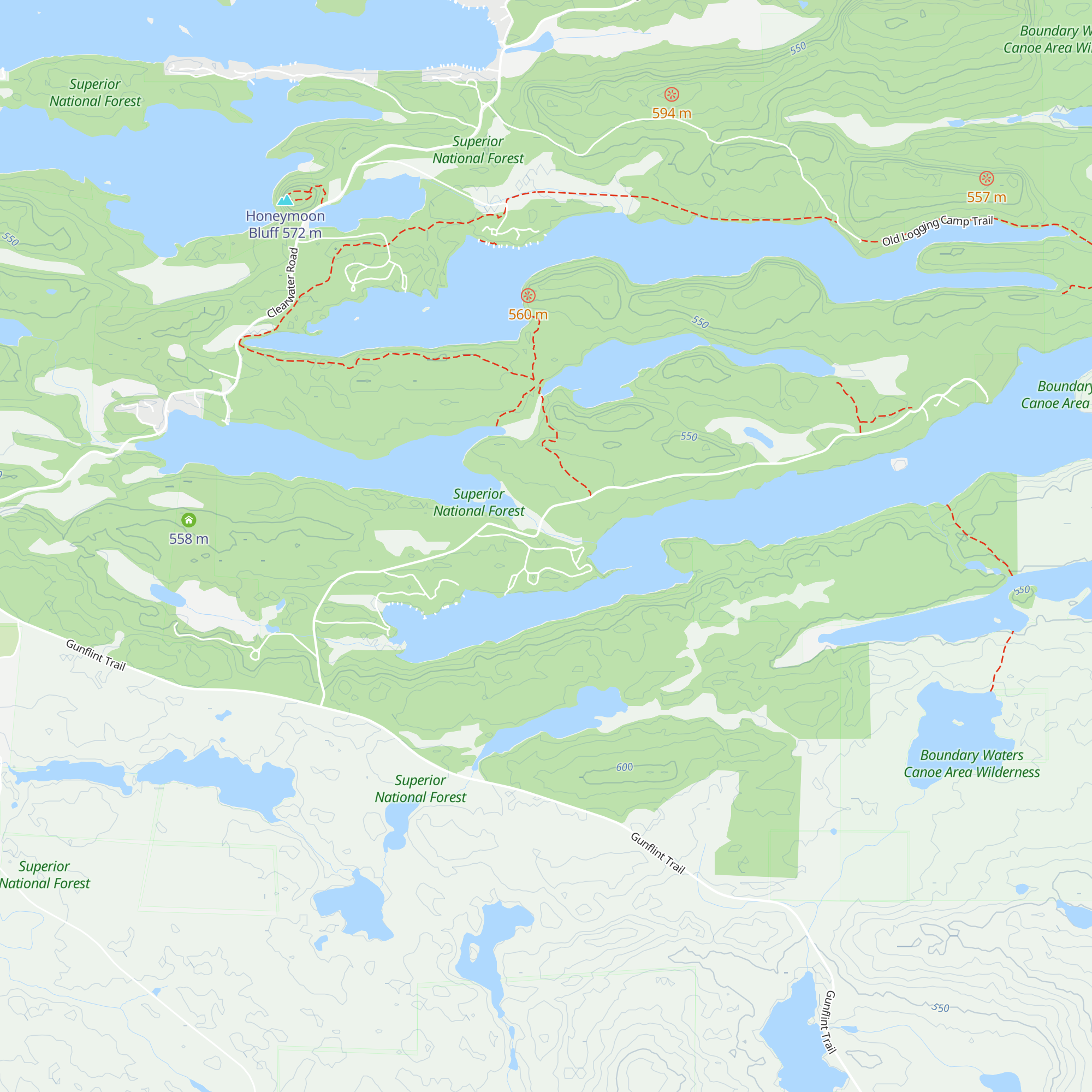 Jack Pine Cabin map