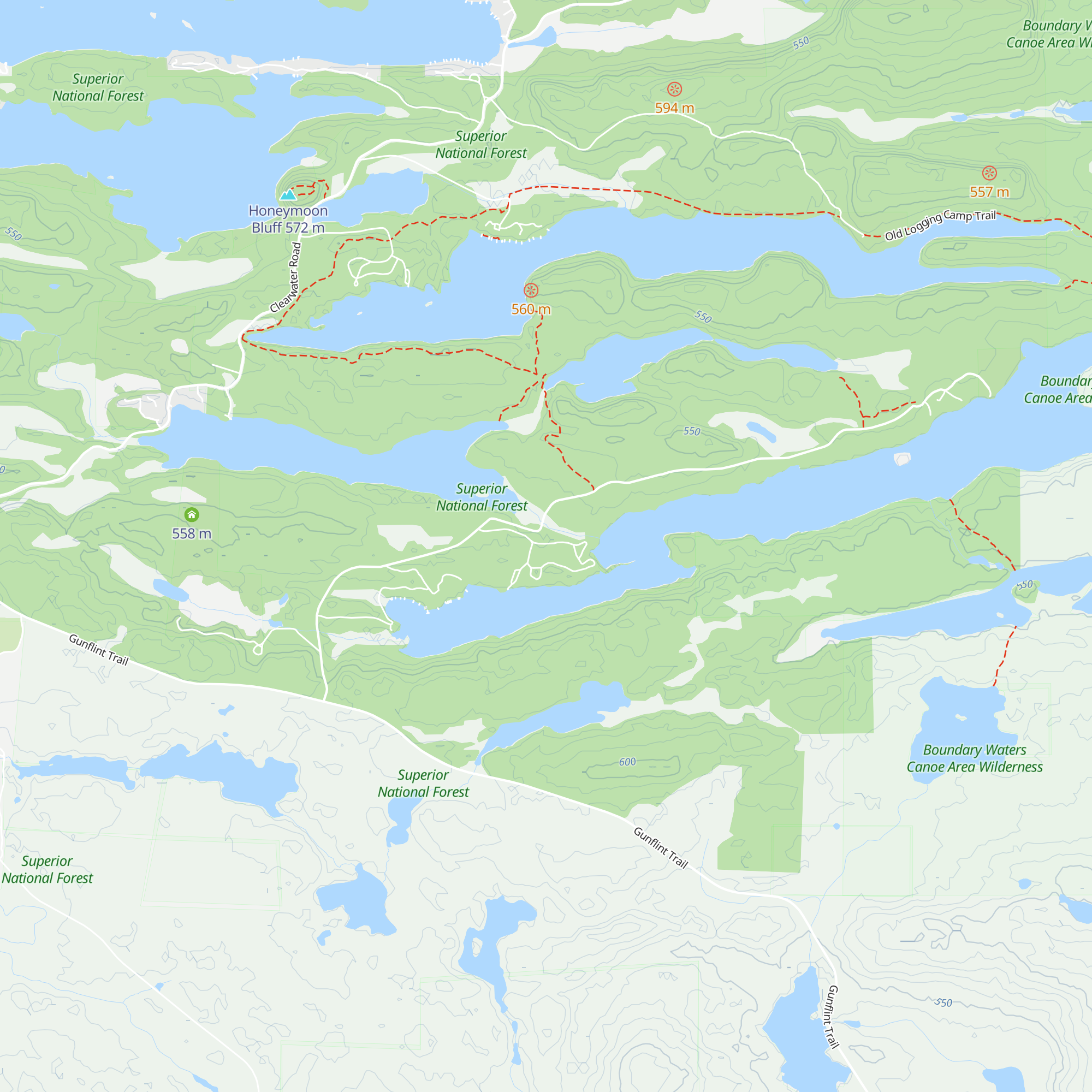 Tamarack Cabin map