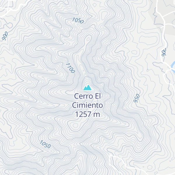 Map of Cerro El Cimiento