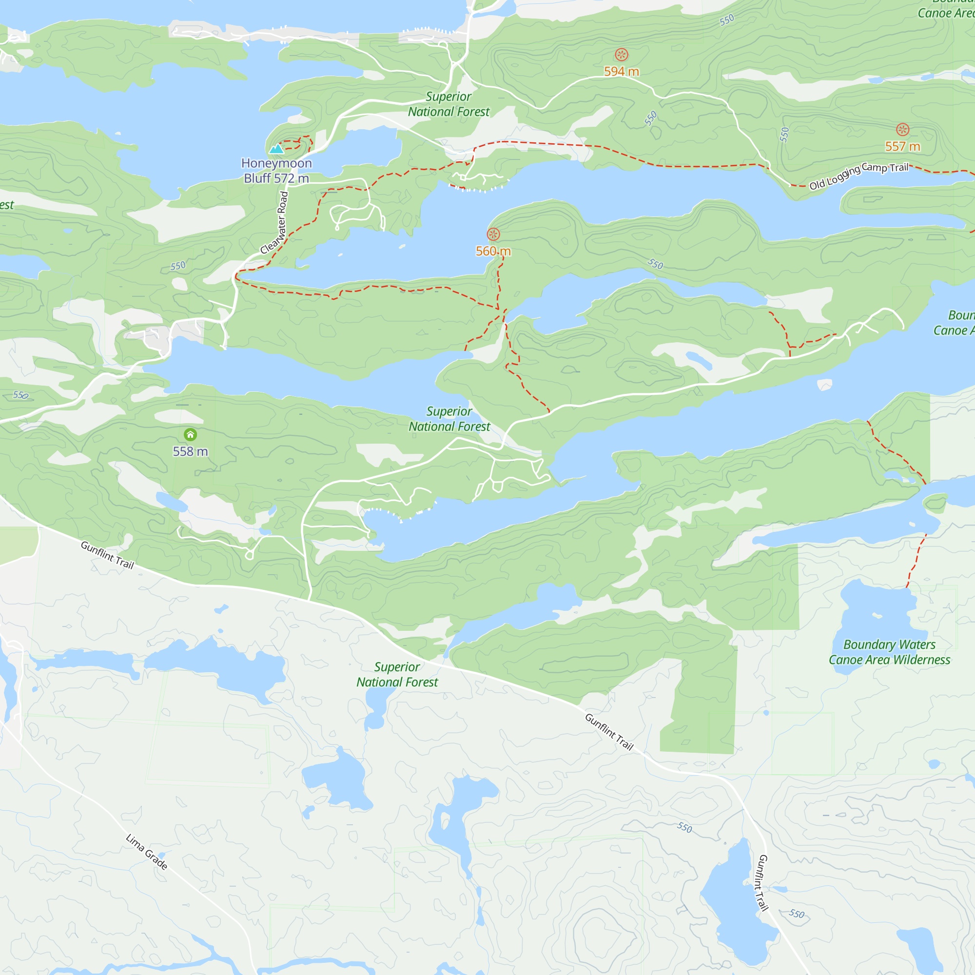 Alder Cabin map