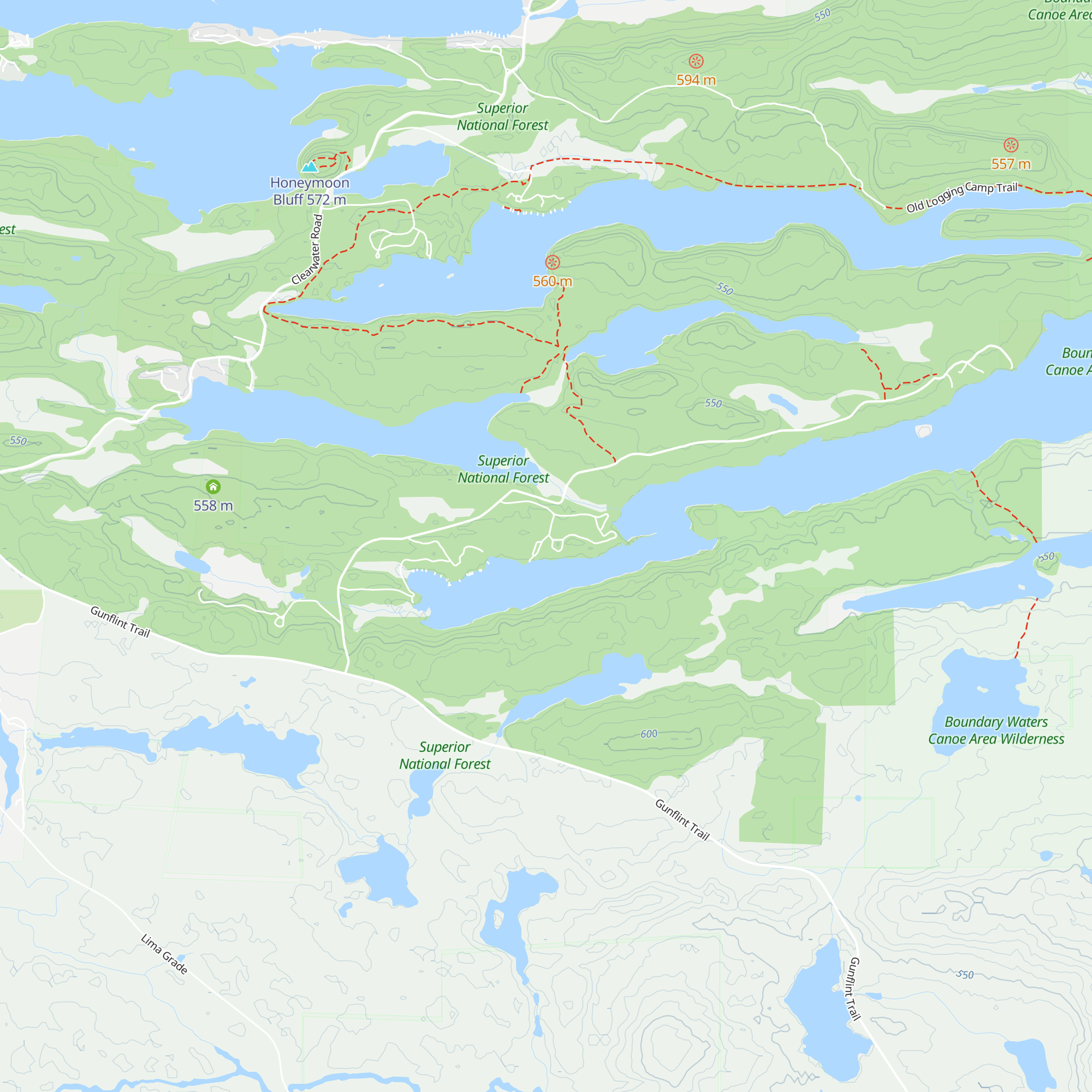 Alder Cabin map