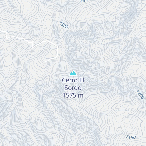 Map of Cerro El Sordo