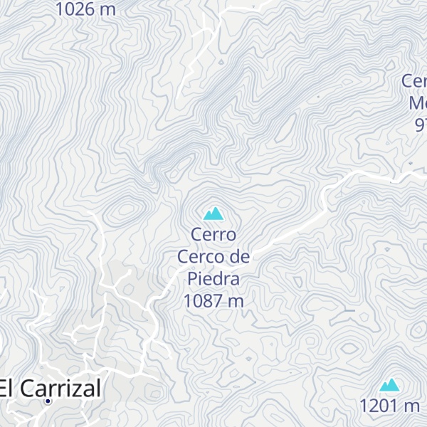 Map of Cerro Cerco de Piedra