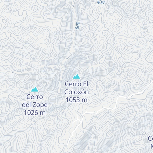 Map of Cerro El Coloxón