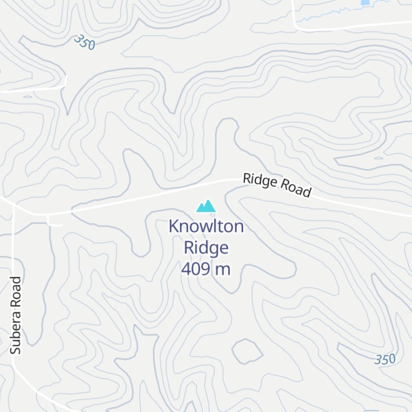 Map of Knowlton Ridge