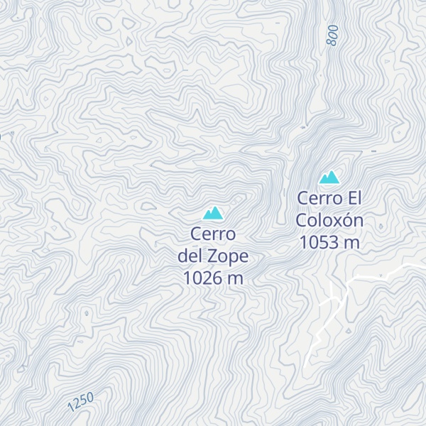 Map of Cerro del Zope