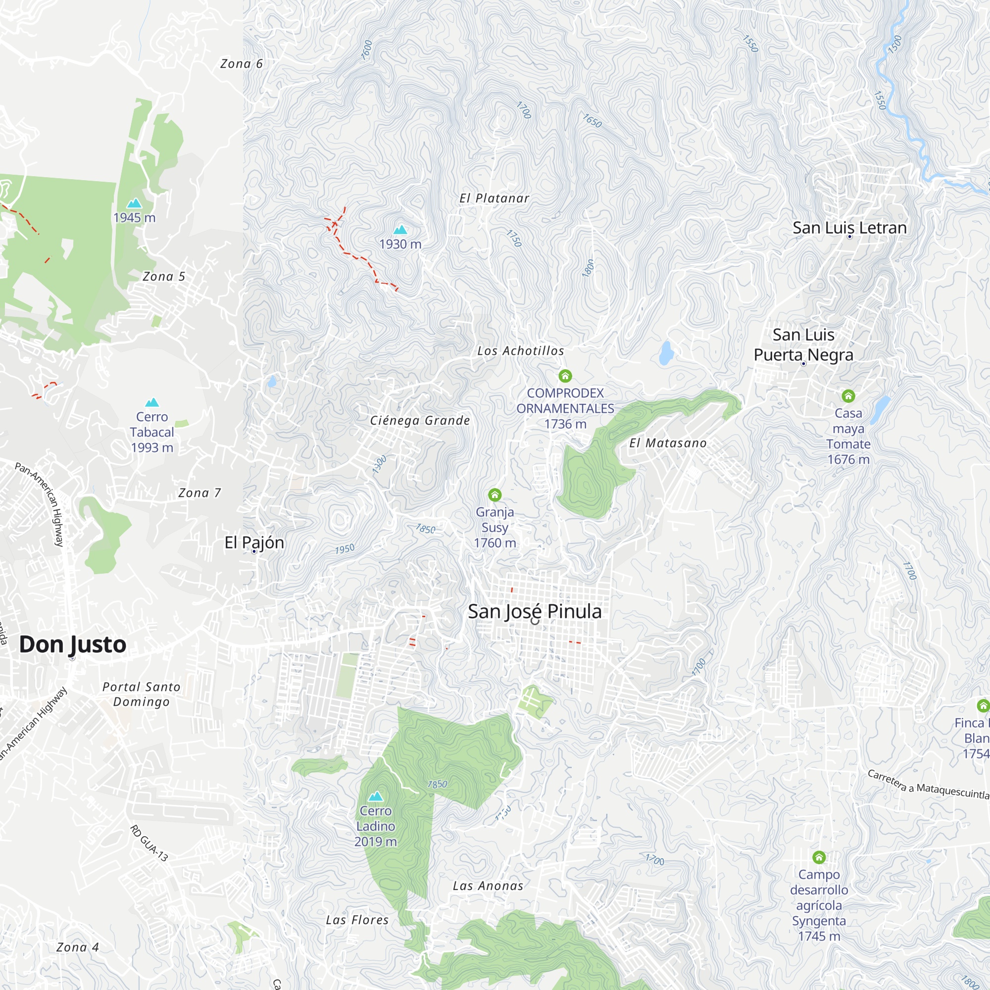 Granja Susy map
